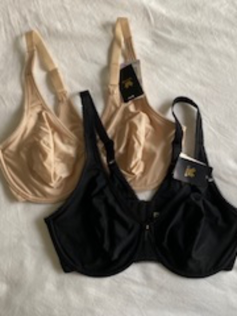 Wacoal bras 36 D nude & black NWT